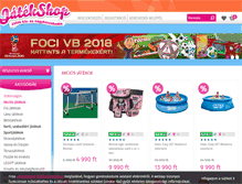 Tablet Screenshot of jatekshop.eu